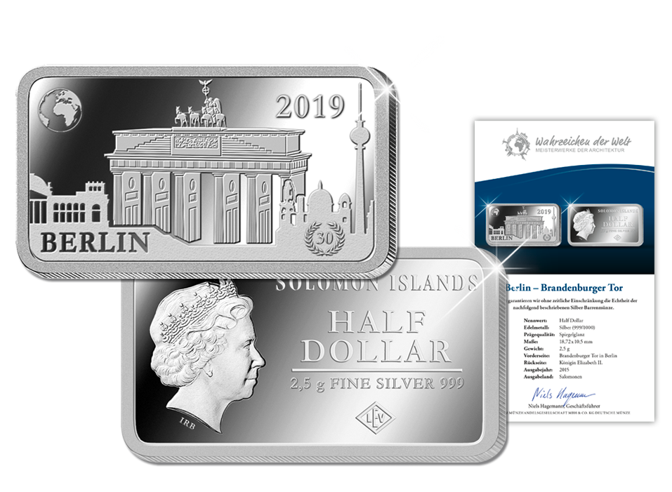 Die schönsten Wahrzeichen der Welt in Silber