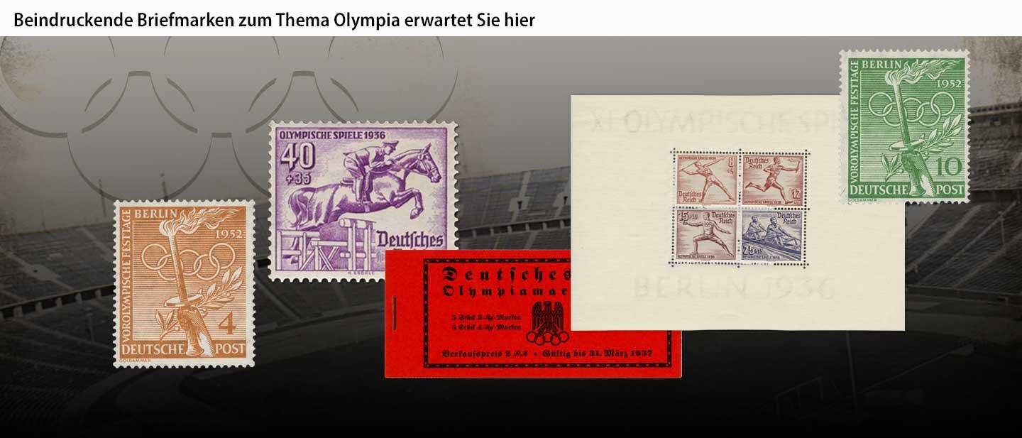 Olympia Briefmarken Startslider