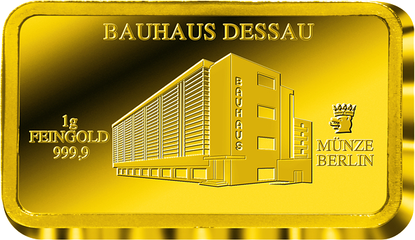 Goldbarren Bauhaus Dessau