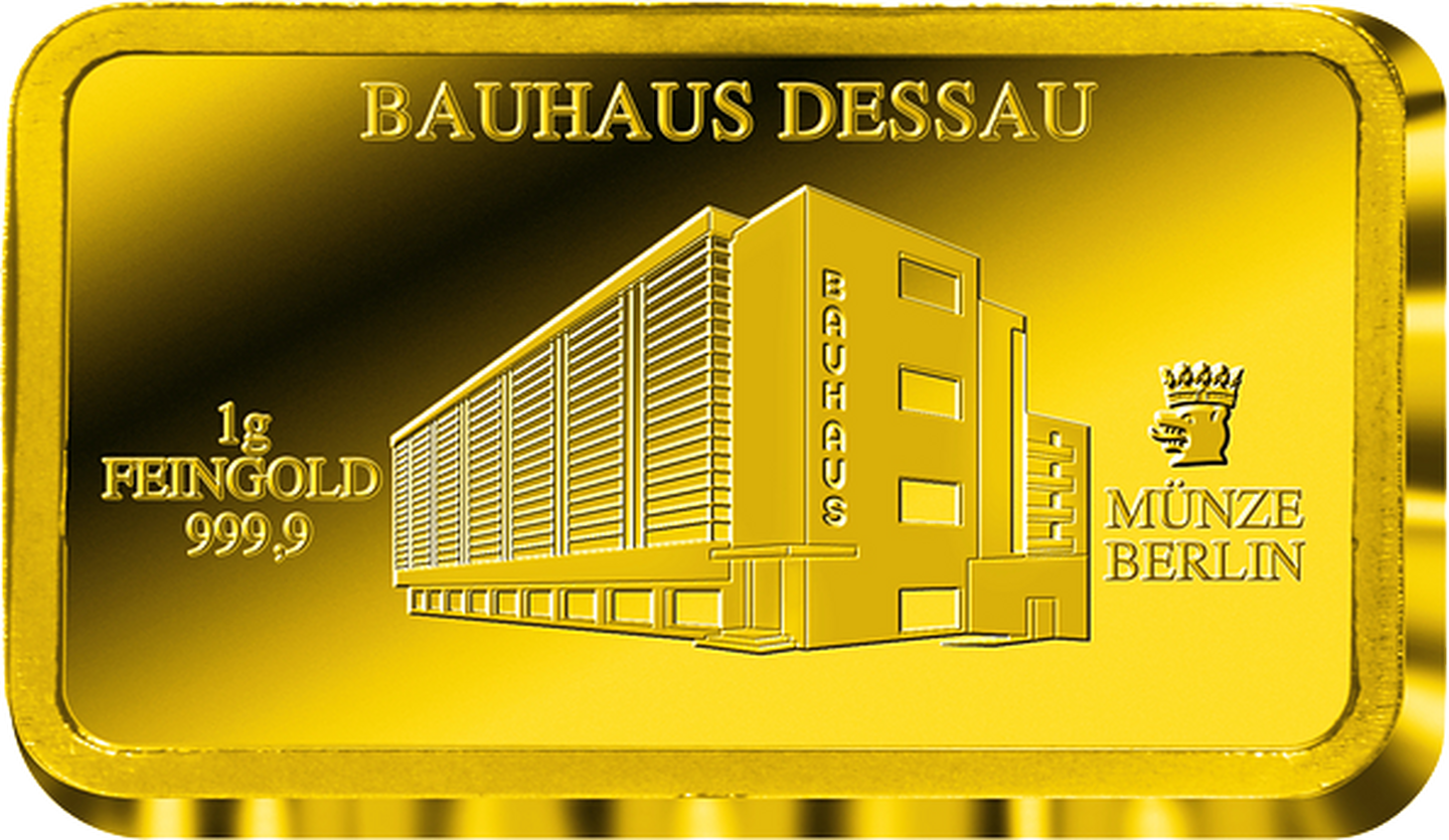 Goldbarren Bauhaus Dessau