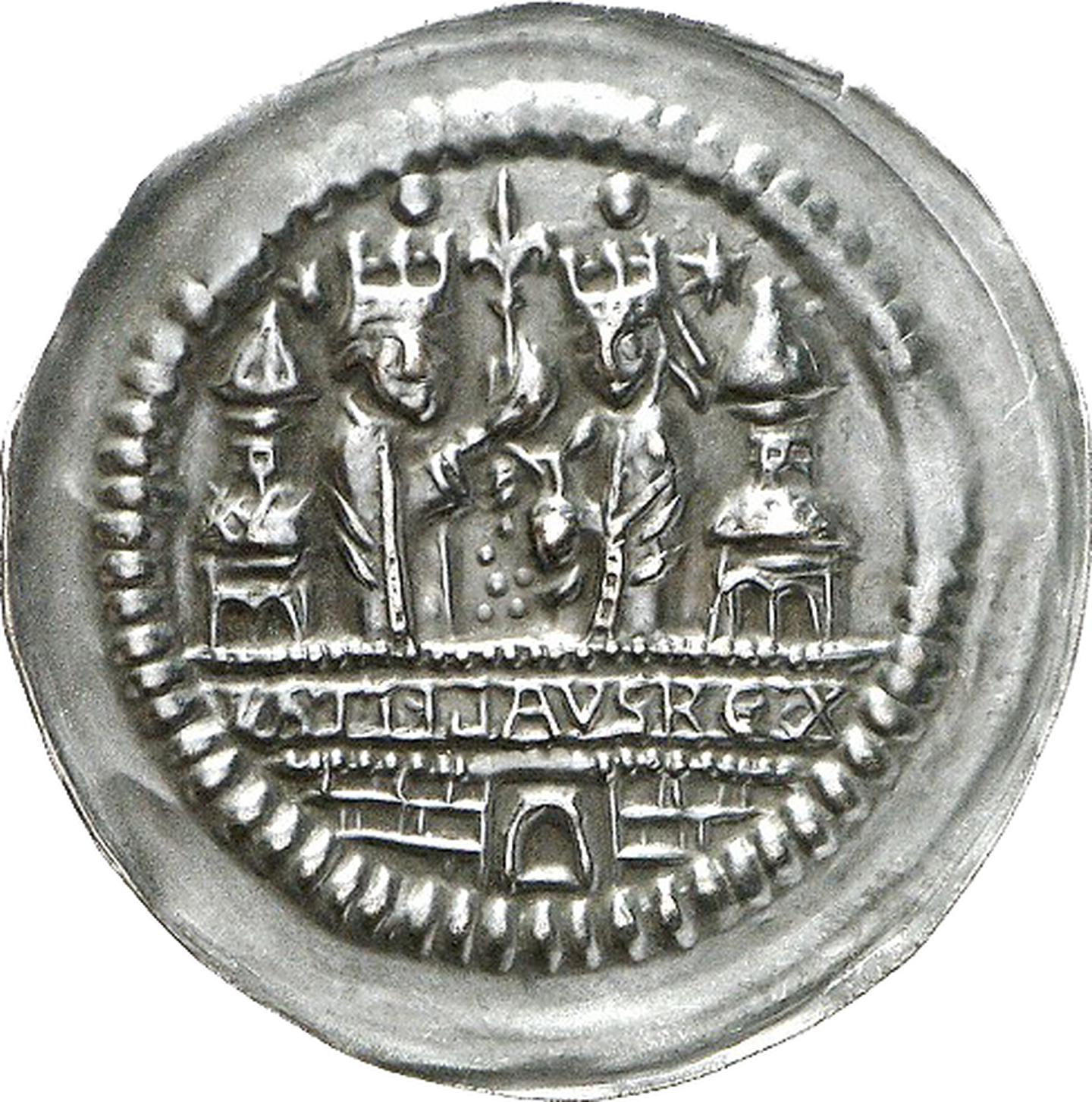 Brakteat Münze des Königs Vladislav (1158–1173)