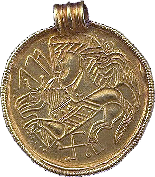 Antike Brakteat Münze aus Gotland