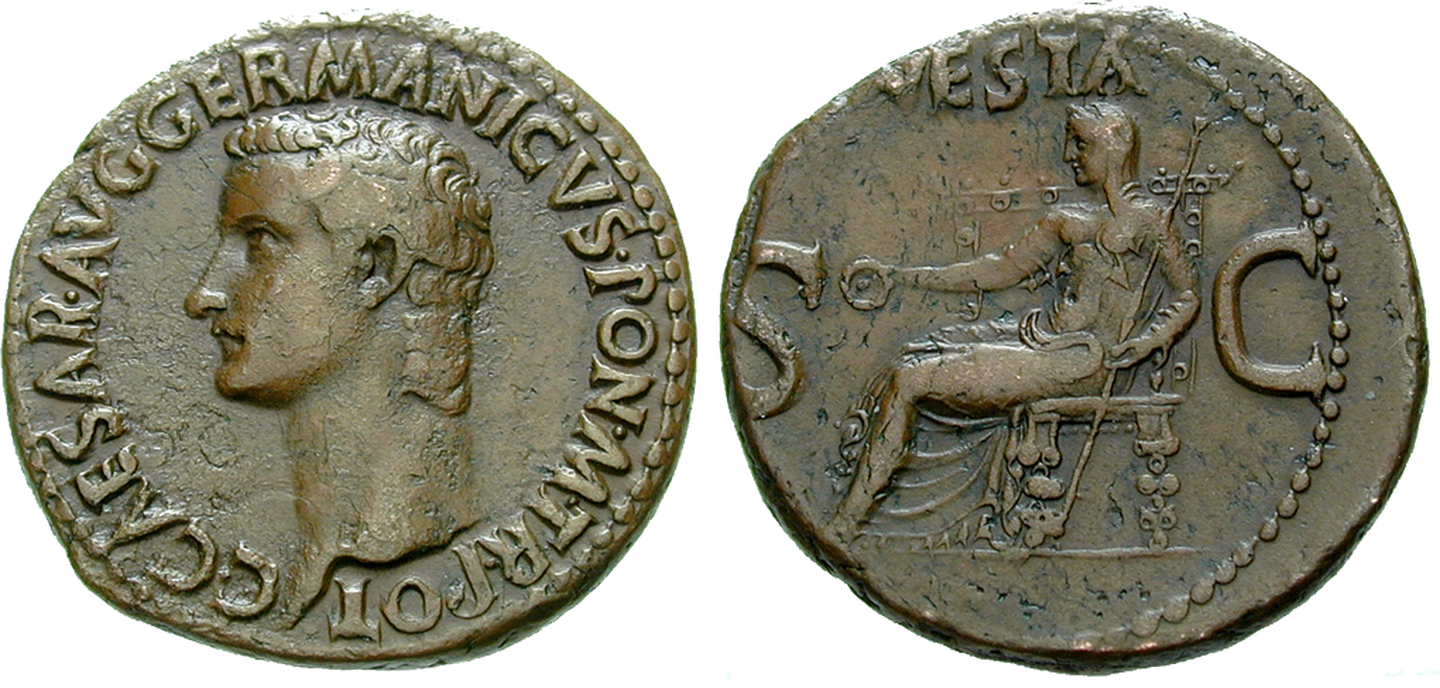 Caligula Antike Münze