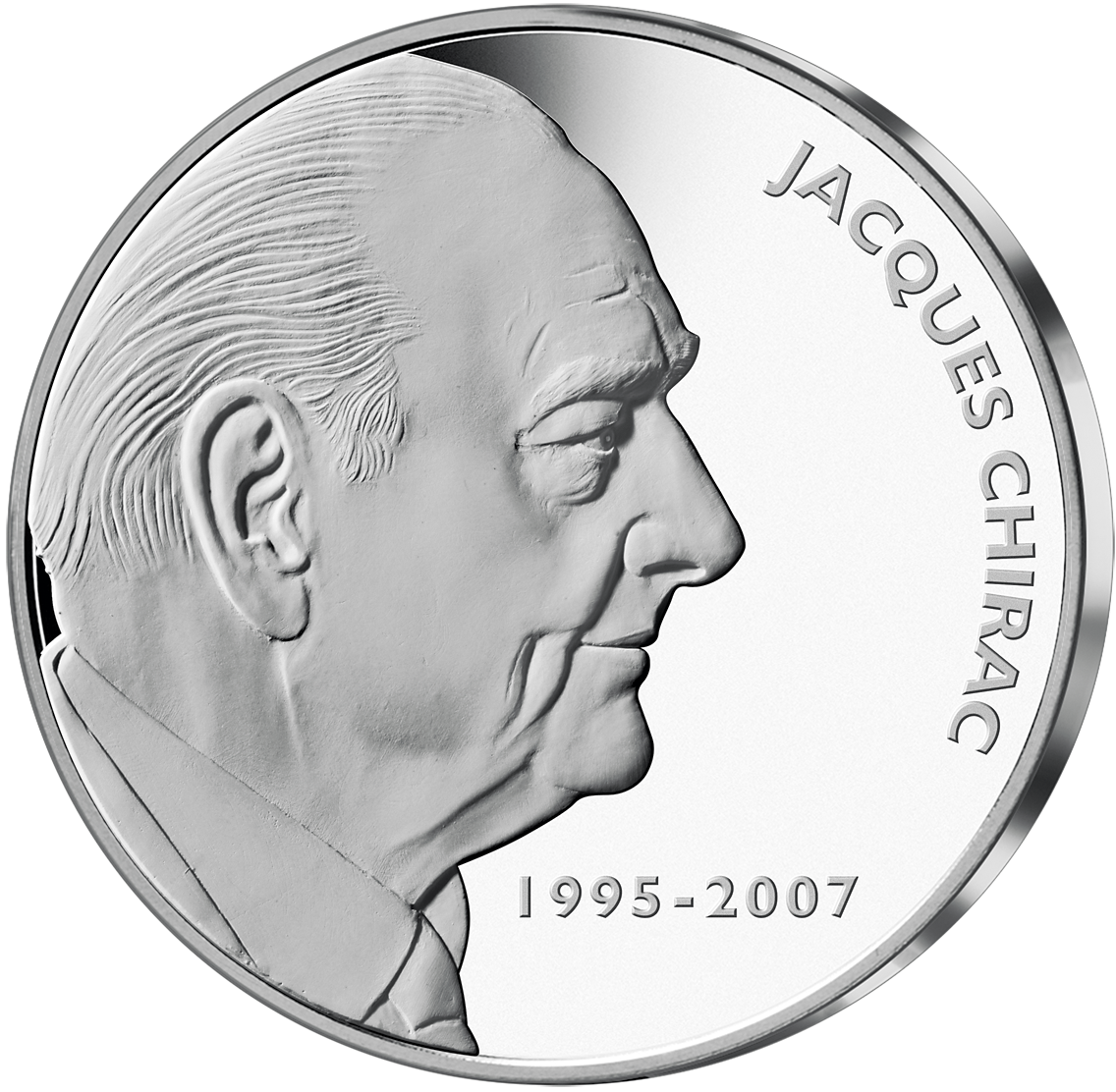 Une frappe argent en hommage à Jacques Chirac 