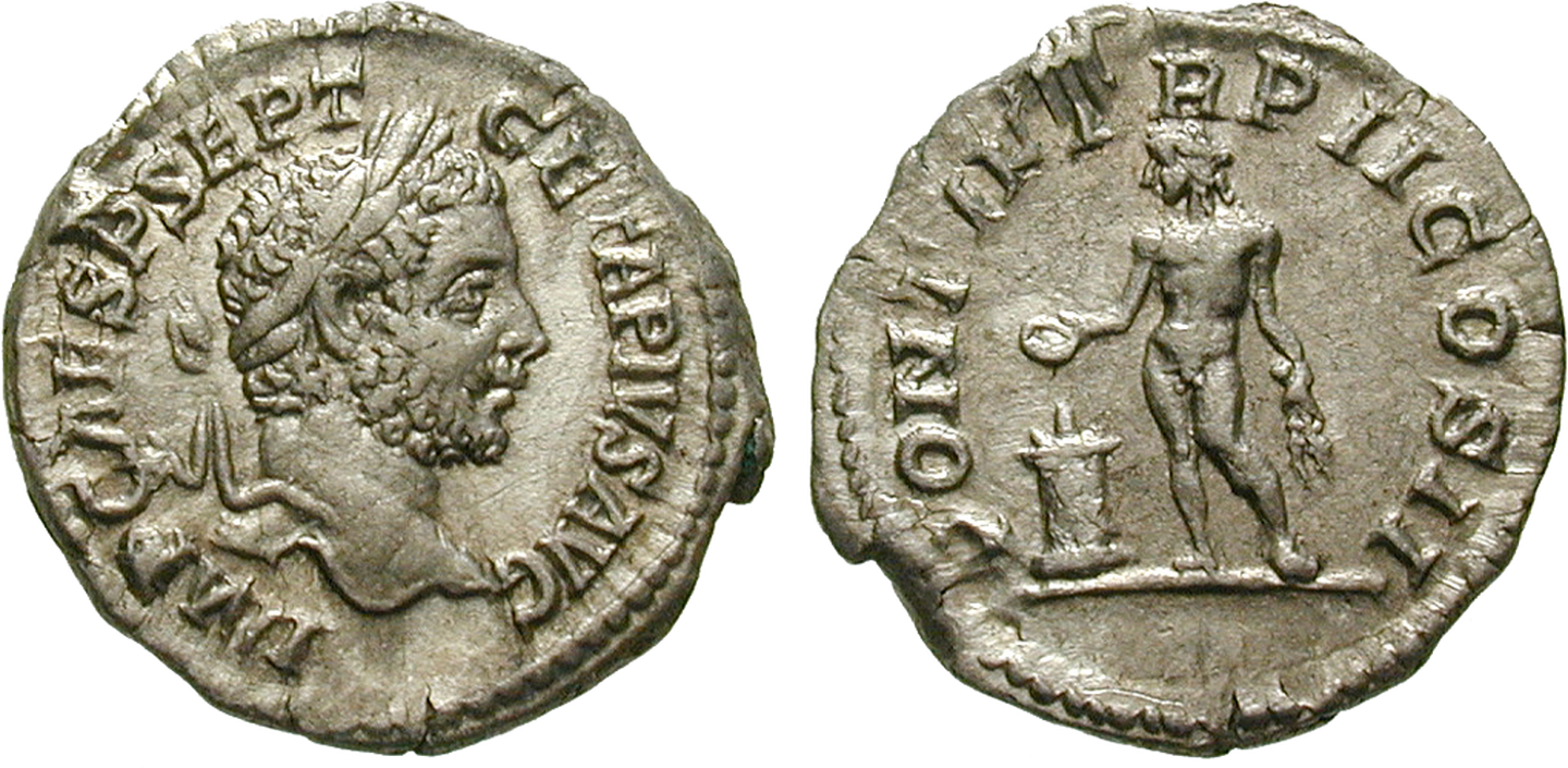Denar von Geta