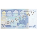 Rückseite einer 20-Euro-Banknote