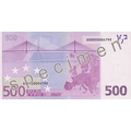 Rückseite einer 500-Euro-Banknote