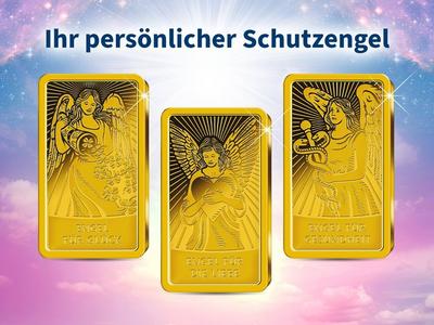 Wunderschöne Goldbarren "Schutzengel"