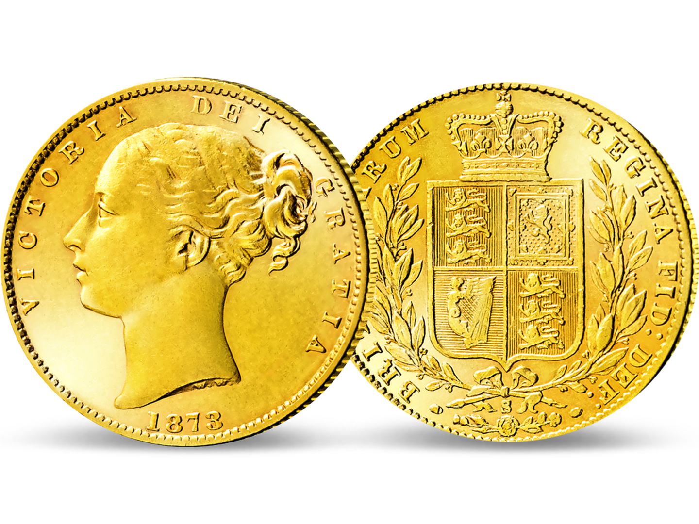 Goldvreneli-Großbritannien-Vorder-und-Rueckseite