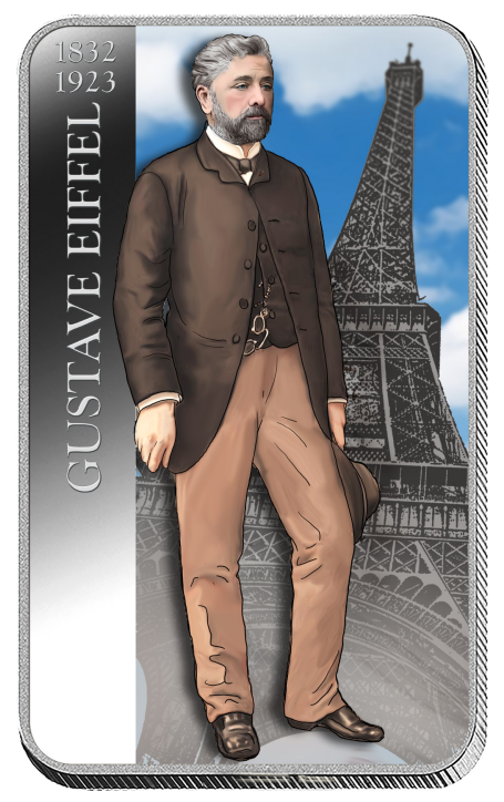 La collection «Nos Grands Hommes», avec en première livraison le lingot « Gustave Eiffel » !