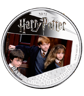 Monnaies colorisées & argentées à l’argent pur «Les films Harry Potter»