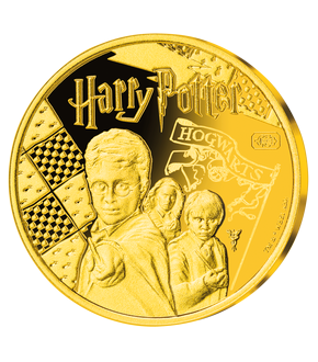 Frappe commémorative en or massif  «Harry Potter et ses amis»