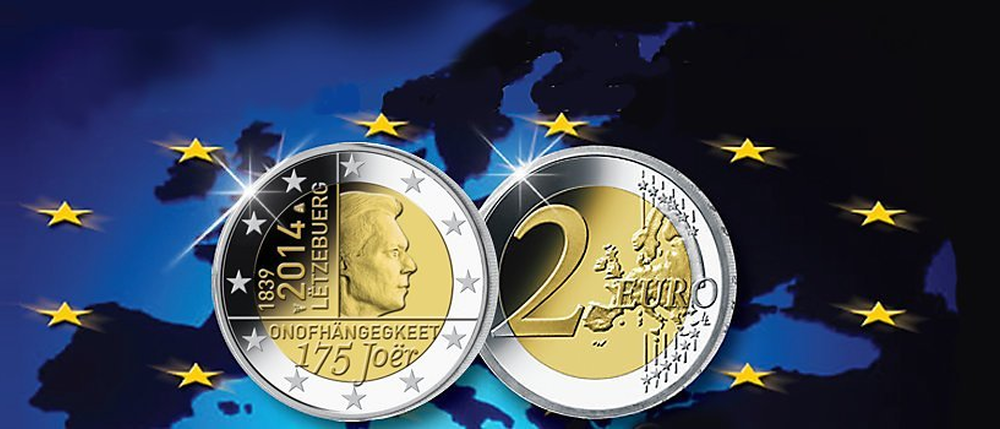 2 Euro Gedenkmünzen aus Luxemburg kaufen