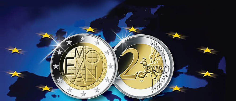 Die offiziellen 2 Euro Gedenkmünzen aus Slowenien