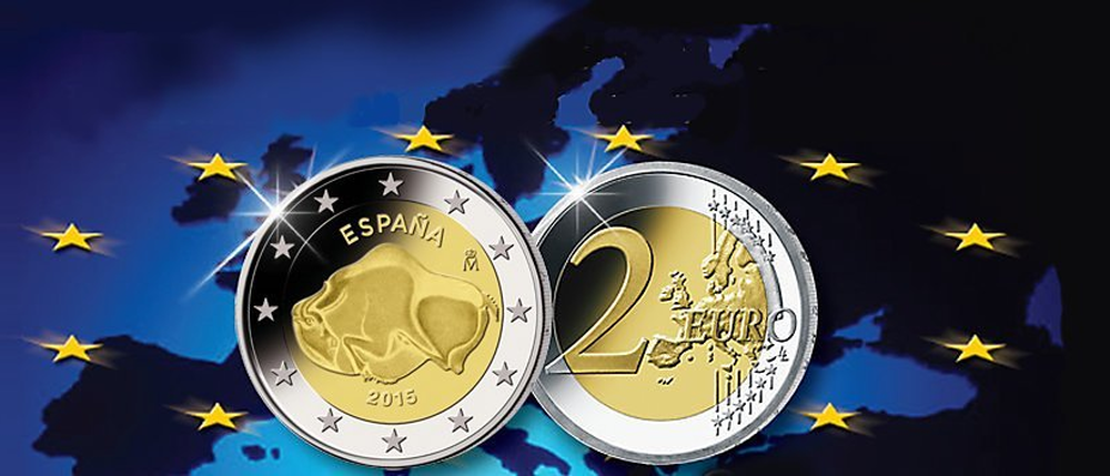Die offiziellen 2 Euro Gedenkmünzen aus Spanien