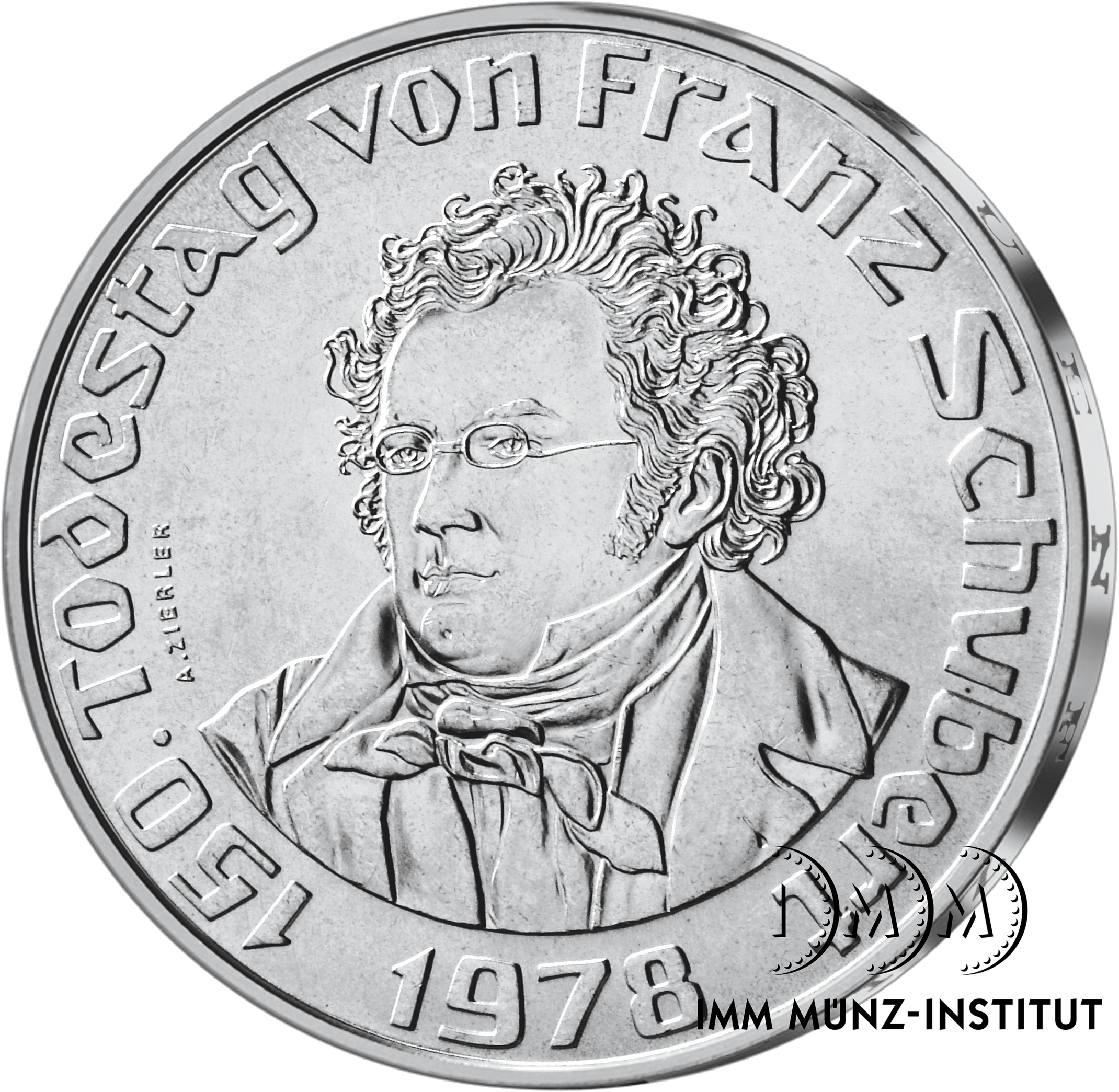 50-Schilling-Gedenkmünze ''150. Todestag von Franz Schubert''