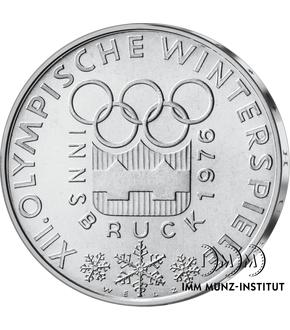 100-Schilling-Gedenkmünze ''XII. Olympische Winterspiele (1. Ausgabe)''