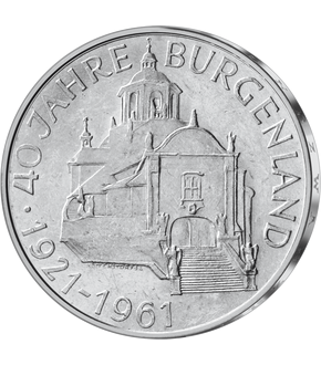 25-Schilling-Gedenkmünze ''40 Jahre Burgenland''