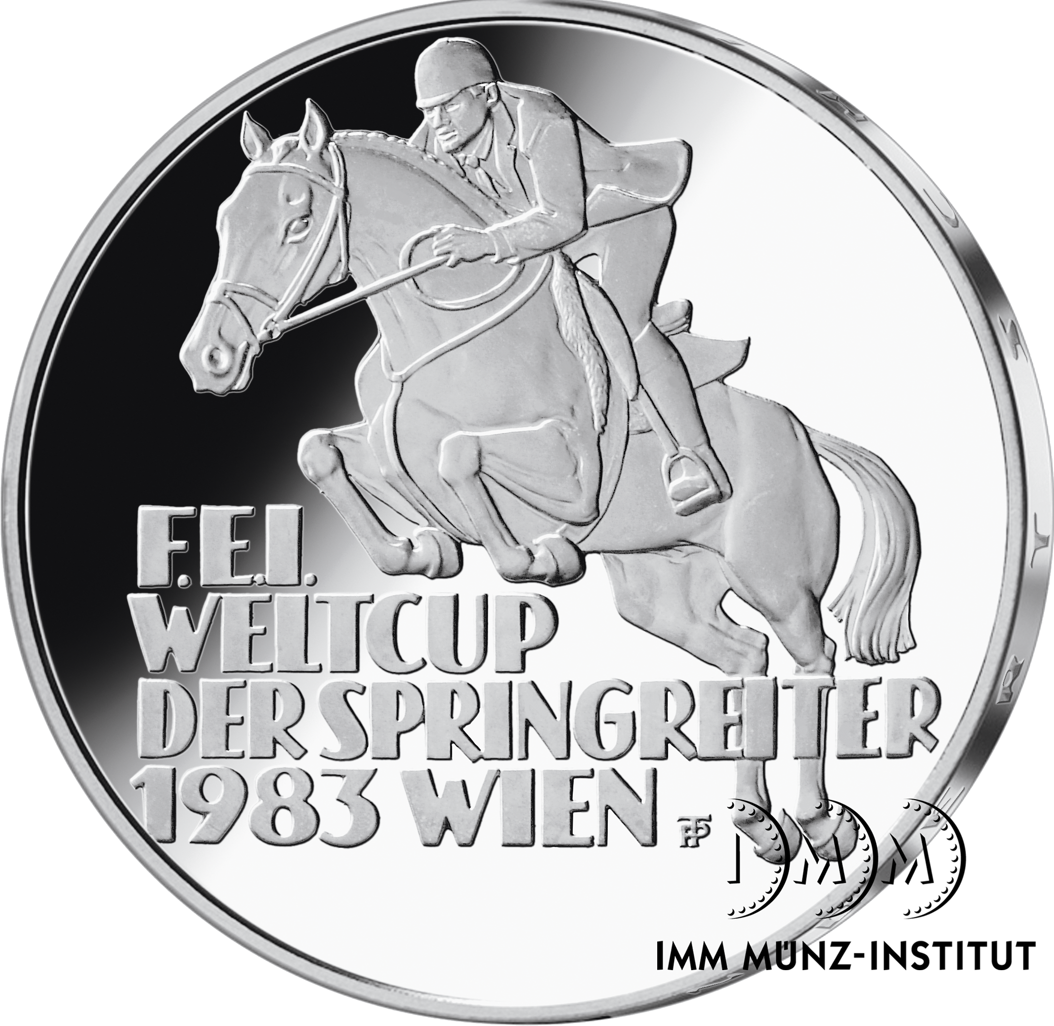 500-Schilling-Gedenkmünze ''Weltcup der Springreiter''
