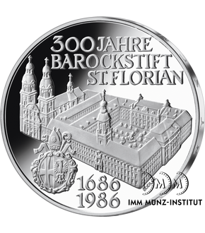 500-Schilling-Gedenkmünze ''300 Jahre Barockstift St. Florian''
