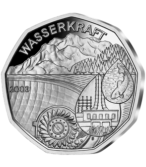 5-Euro-Silbermünze 2003 ''Wasserkraft''