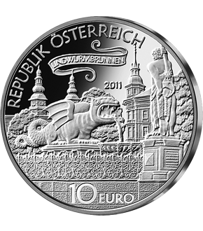 10-Euro-Silbermünze 2011 "Der Lindwurm in Klagenfurt"