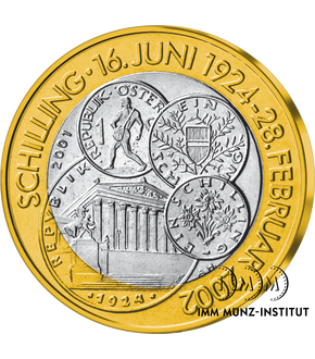 50-Schilling-Gedenkmünze ''Schilling 1924-2002''