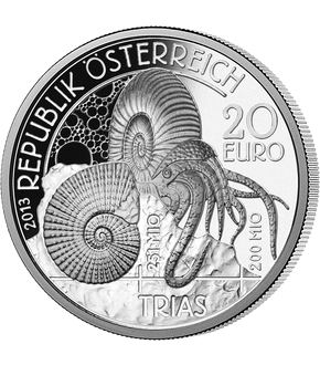 20-Euro-Silbermünze 2013 ''Trias - Leben im Wasser''