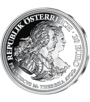20-Euro-Silbermünze 2017 ''Maria Theresia – Gerechtigkeit und Härte''