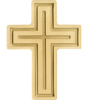 Gedenkmünze - Goldenes Kreuz - aus reinstem Gold (999,9/1000)!