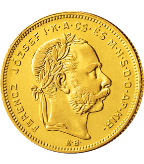 Gold-Set Kaiser Franz Joseph I.: 2 Originale mit Doppel-Nominal