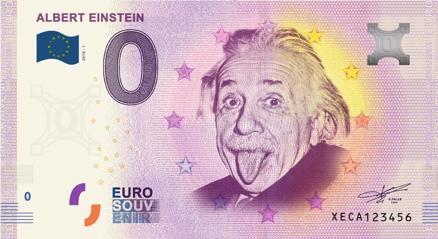 Die Vorderseite des 0-Euro-Scheines