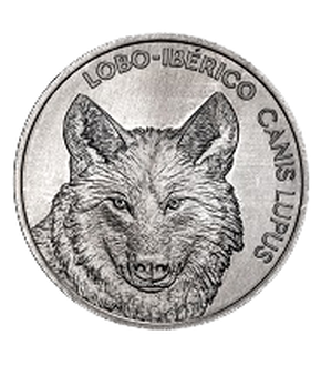 Portugals 5-Euro-Münze ''Iberischer Wolf'' 2019