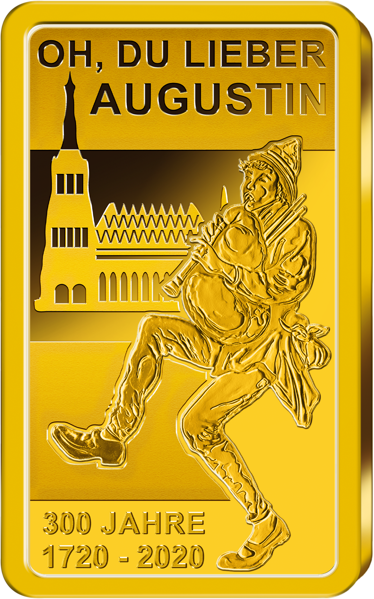 Goldbarren "300 Jahre - Oh, du lieber Augustin"