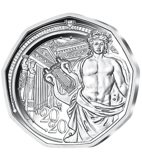 5-Euro-Silbermünze "150 Jahre Musikverein" 2020