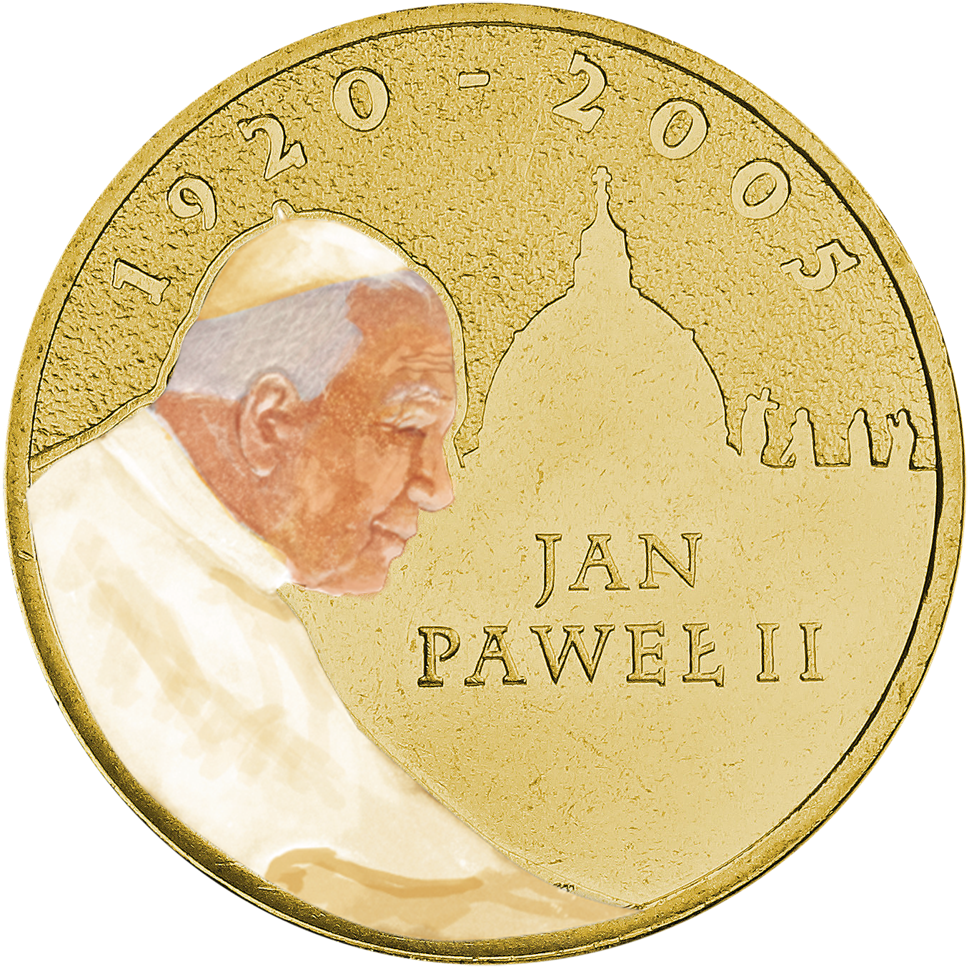 Gedenkkarte mit 2-Zloty-Gedenkausgabe ''Papst Johannes Paul II.''
