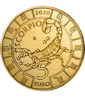 San Marinos 5-Euro-Münze "Sternzeichen - Skorpion" 2020