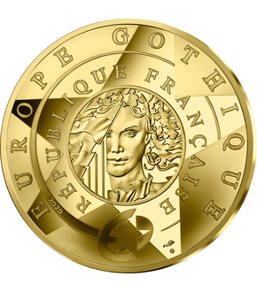 Frankreichs 5-Euro-Goldmünze "Gotik"