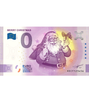 0-Euro-Schein "Merry Christmas"