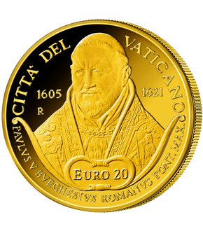 20-Euro-Goldmünze "400. Todestag Papst Paul V." aus dem Vatikan