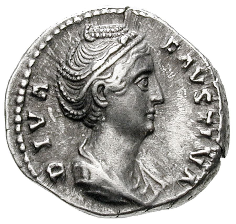 Vorderseite der Münze "Kaiserin Faustina I."