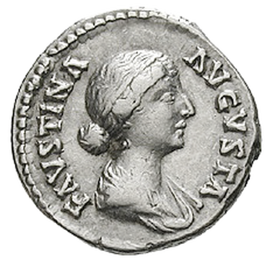Vorderseite der Münze "Kaiserin Faustina II."