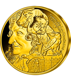 Frankreichs 5-Euro-Goldmünze ''Jean De La Fontaine''