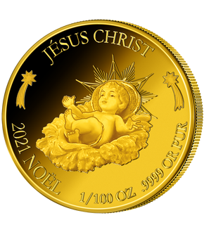 Kleingold-Münze "Jesus Christus" aus reinstem Gold