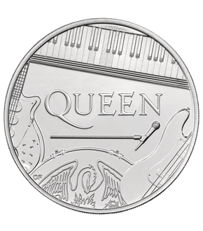 Offizielle 5-Pfund-Gedenkmünze "50 Jahre Queen"