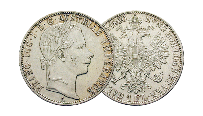 3er-Set historischer Silbermünzen von Kaiser Franz Joseph