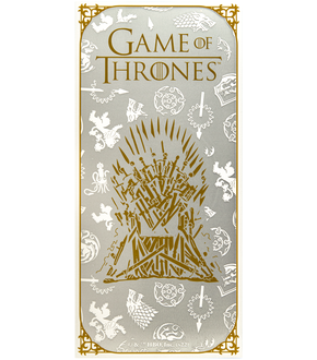 Offizielle "Game of Thrones" Silber-Münznote