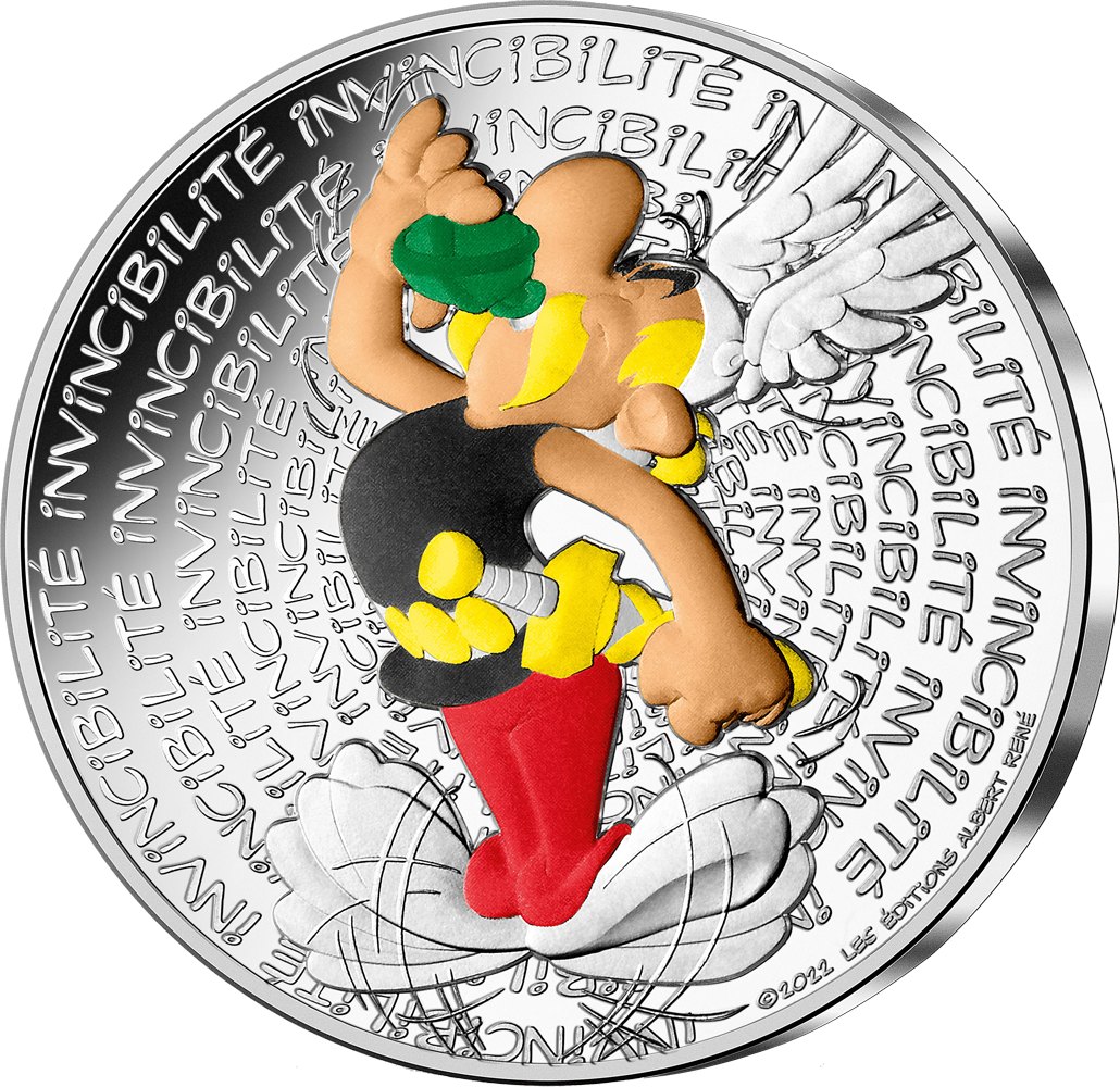 Frankreichs 10-Euro-Silbermünze 2022 "Asterix - Unbesiegbarkeit"