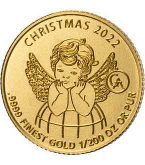 Kleingold-Münze "Weihnachtsengel" mit Geschenkkarte