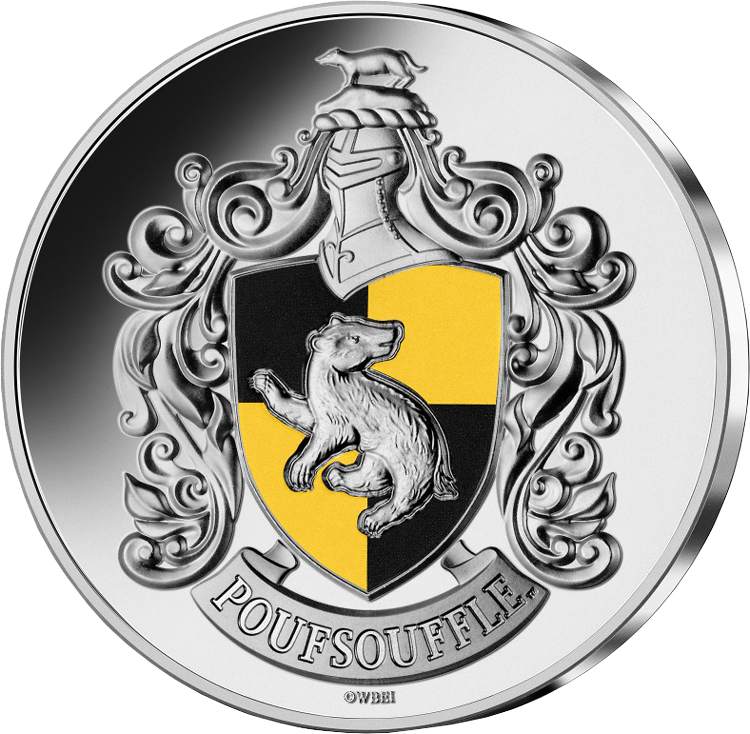 10-Euro-Silbermünze "Hufflepuff" aus Frankreich